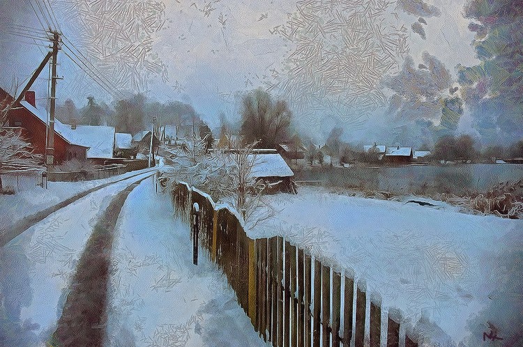 Apricot morning #18Nellie Vin ©Painting