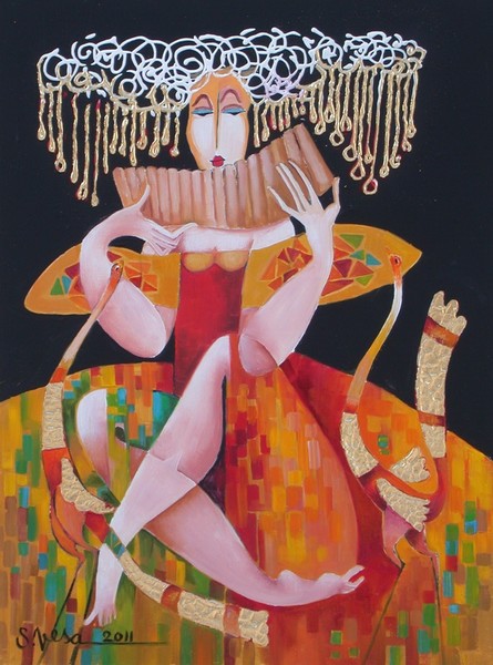 Lady with the pan flute