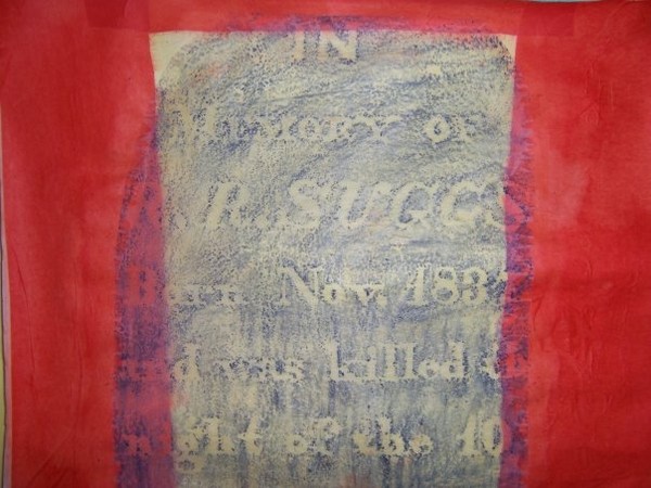In memory of R R Suggs crayon, tissue paper, and tracing paper 12X18