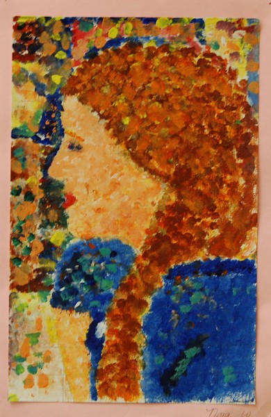 Broken Color Impressionist Portrait