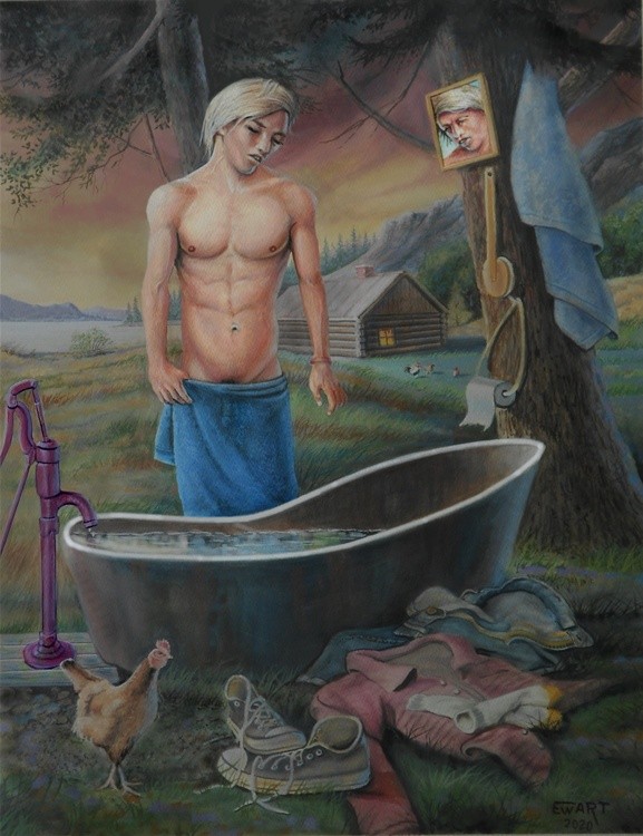 Taking a bath on the Farm