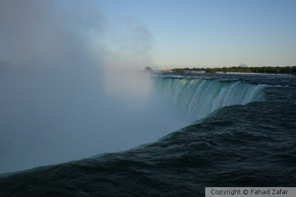A closeup of the Horseshoe Falls, Niagara, ON.