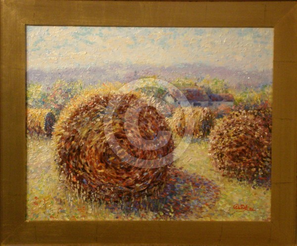 Hay bales in the country 