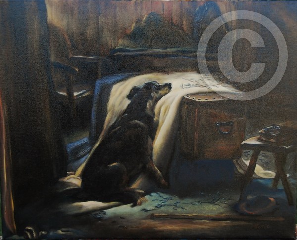The Shepherd's Chief Mourner aft Sir E. Landseer