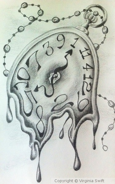 Dali-esque Melting Clock