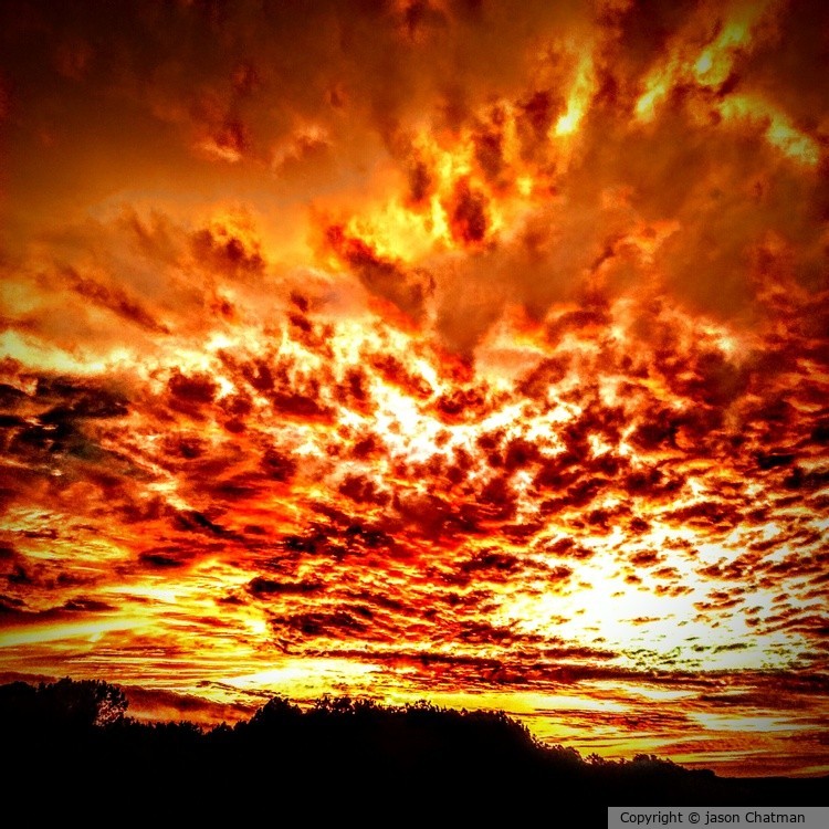 Setting the sky ablaze