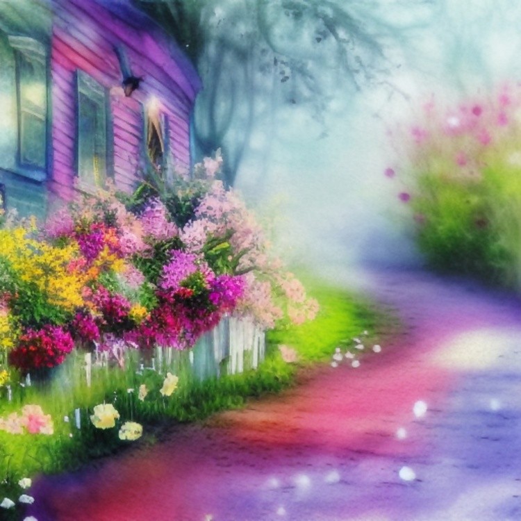 Flowers on the side