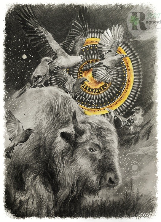 white bison