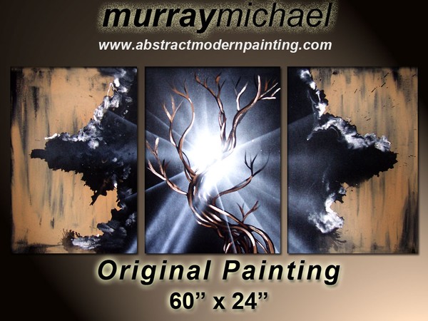 abstract painting browntree