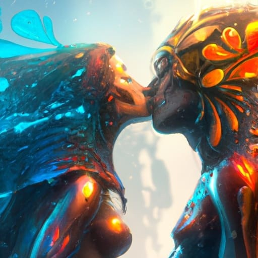 Twin Flame Kiss