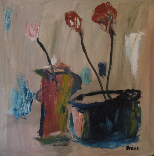 Blue Bowl and a Vase