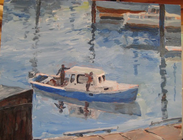 Blue Boat Homer