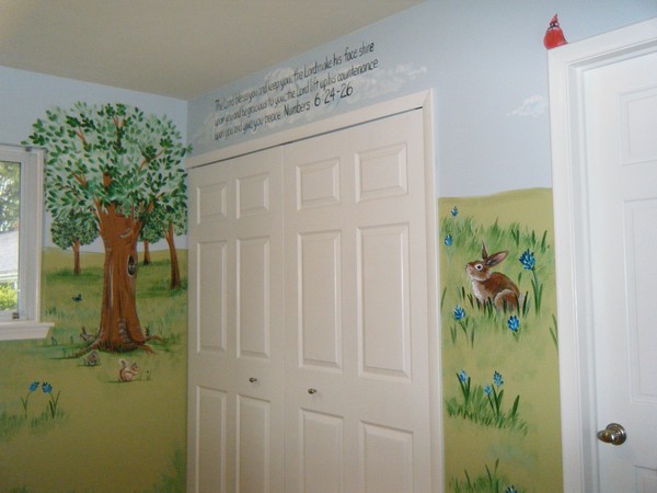 tree house mural