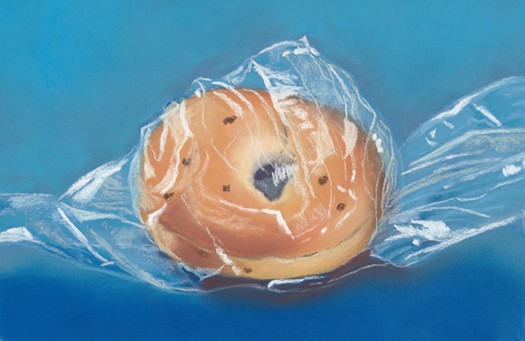 onion bagel in a bag