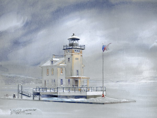 Rondout Light House, Hudson River, New York