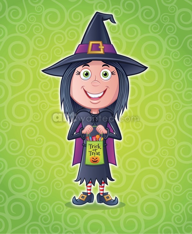 Girl Witch Trick or Treater