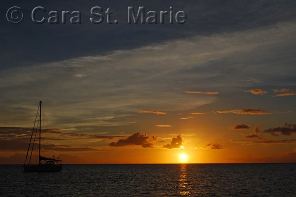 Sunrise from the Sailboat