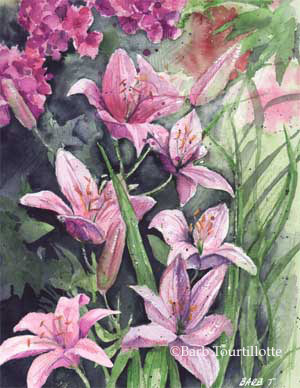 Pink Lillies