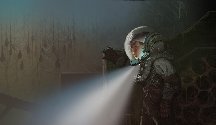 Ender in his Spacesuit