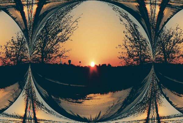 Sunset From A Fly's View