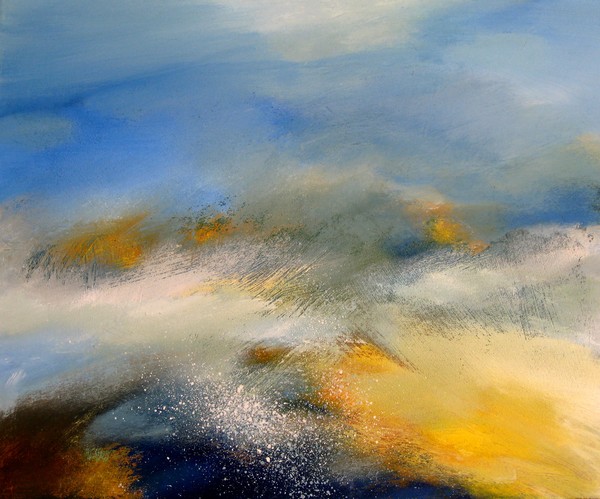 The sea touching the coast 
