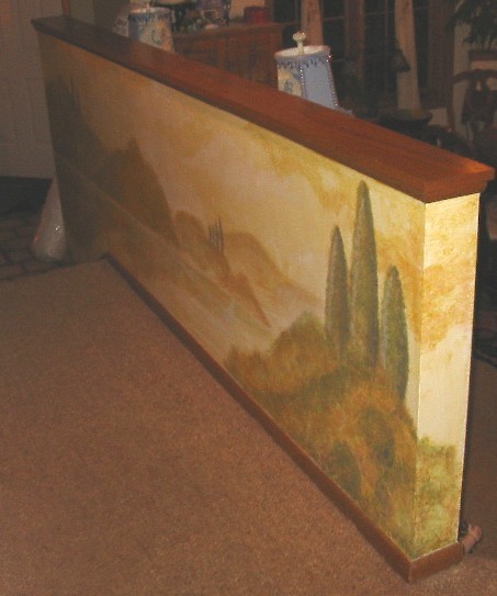 Mural - Italian Countryside -wall in entry way