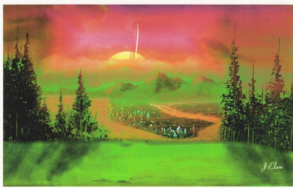 Moon colony of Saturn