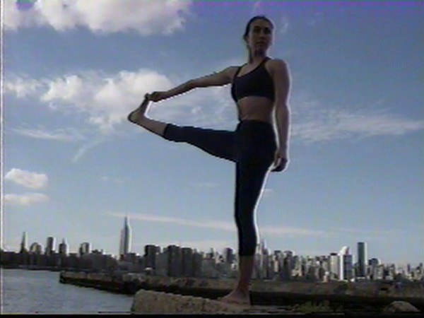 Yoga over New York Skyline