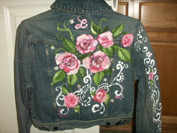 painted denim