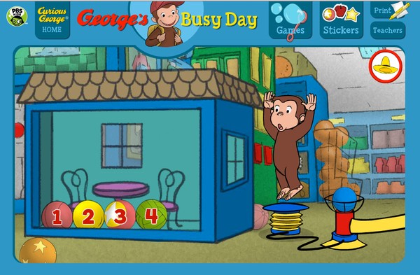 Curious George's Busy Day by Chi-Yun Lau | ArtWanted.com