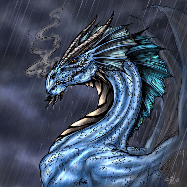 pouring down