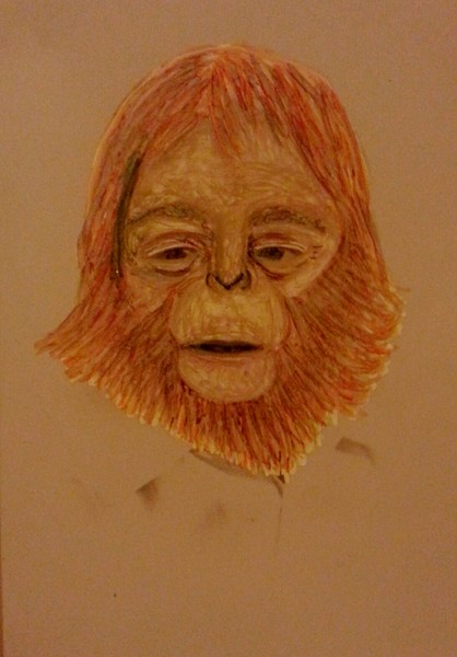 Dr. Zaius altered photograph