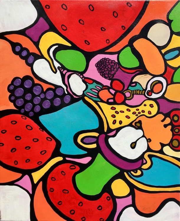 Colorful abstract art by Veera Zukova