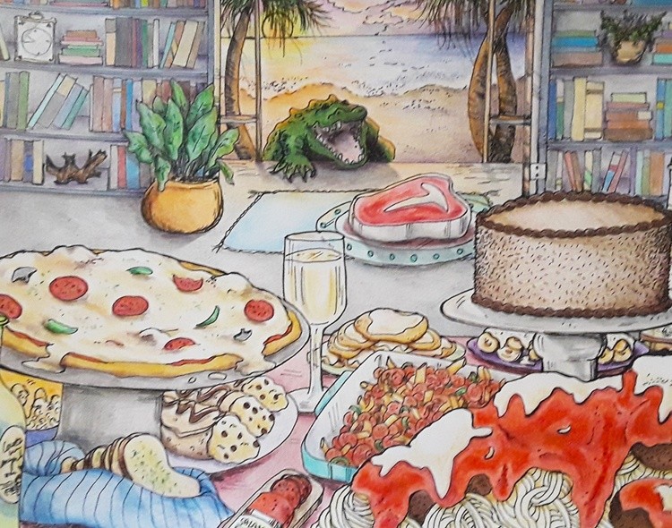 Alligator dinner