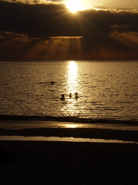 Beach at Sunset.
