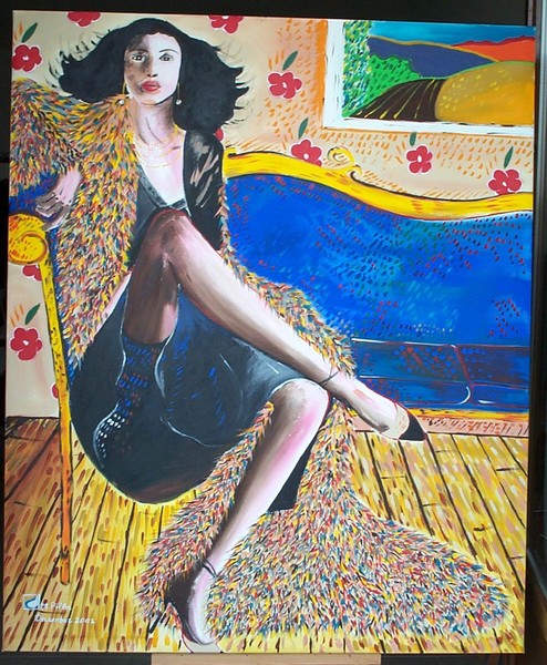 Woman in fur