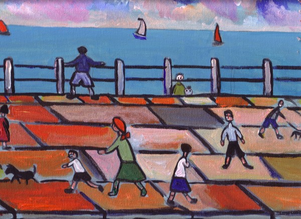 CHILDREN ON A PROMENADE