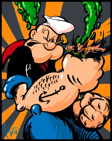 Popeye pop art