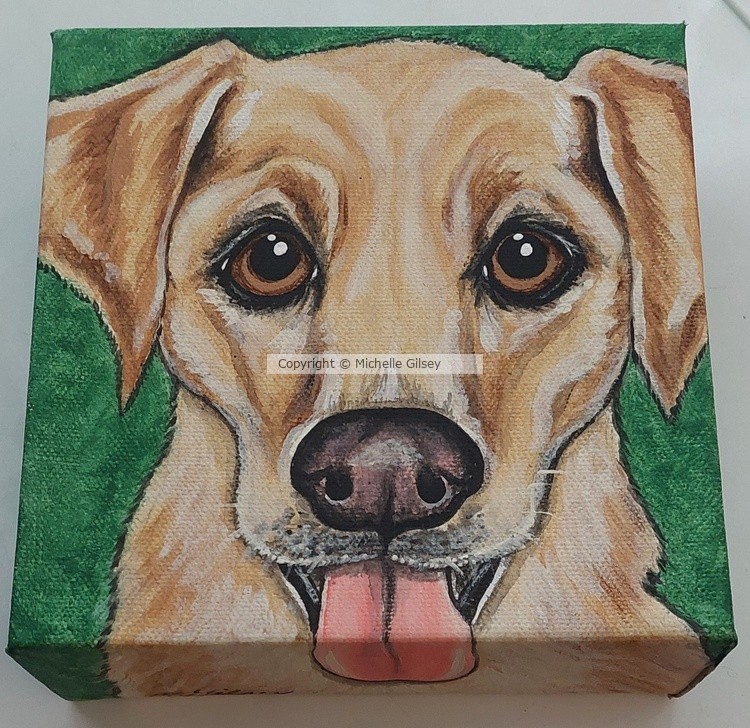 Custom Dog Portrait Painting