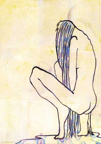 Wet Hair Woman