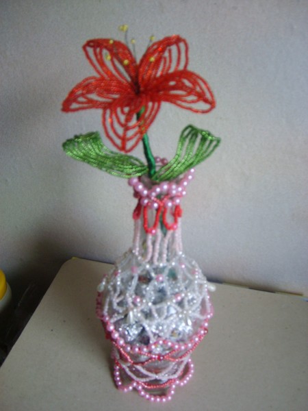 A flower and a vase