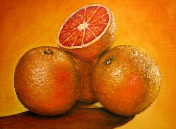 Oranges oil painting