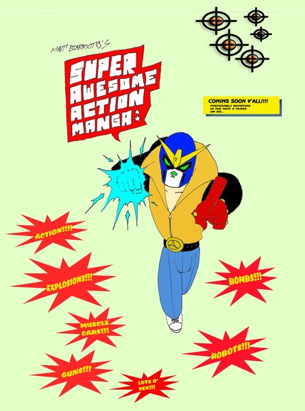 My new SUPER AWESOME ACTION MANGA!!
