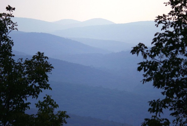 Interleaved Waves of Hills, Bear Mountain, NY