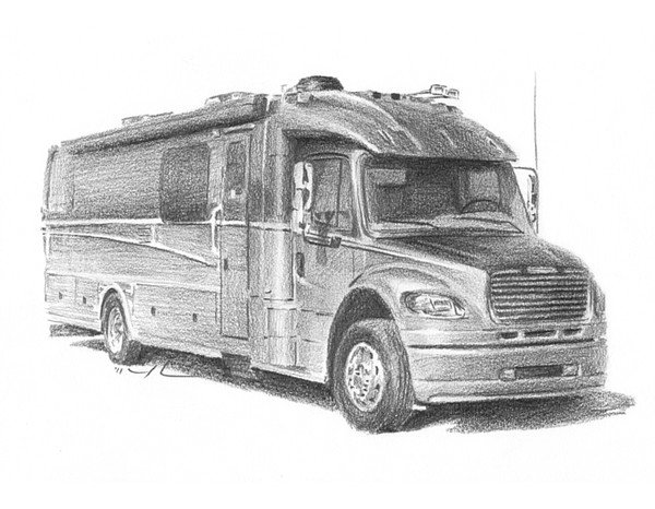 motor coach drawing