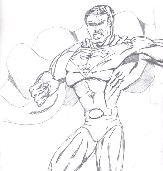 Superman drawing