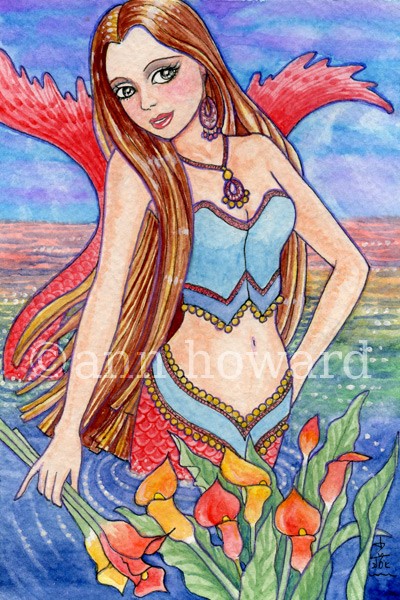 Mermaid and Calla Lilly