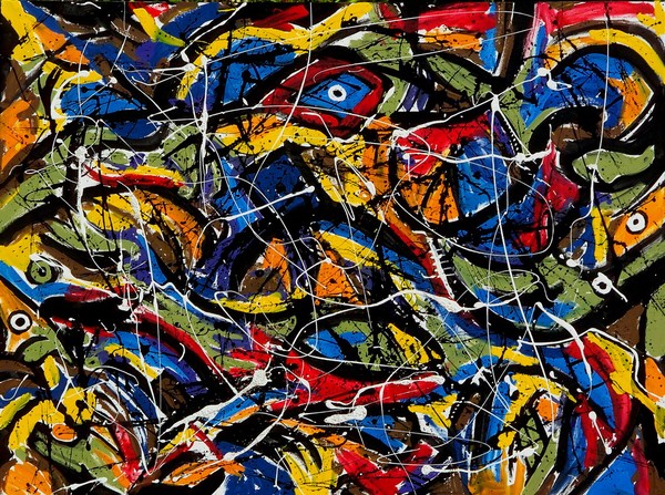 103. Tied Pool 36x48 resize