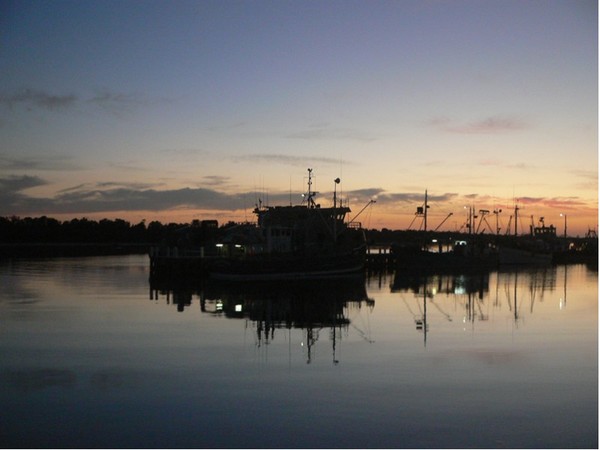 Boats at dusk