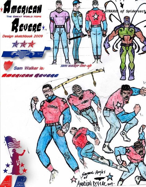American Rever sketchbook rough 